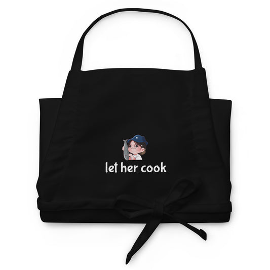 Let Her Cook! Potter Embroidered Apron