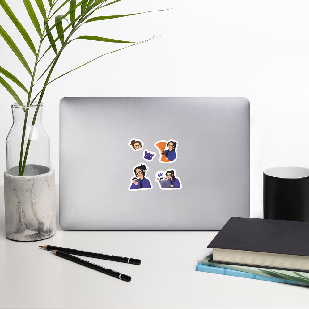 Gamer Girl Sticker Pack – Evil Geniuses Store